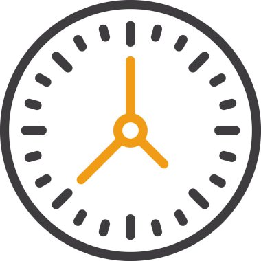 Saat. Web simgesi basit illüstrasyon