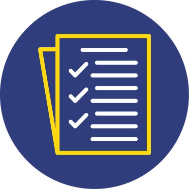 Belge simgesinin vektör illüstrasyonu