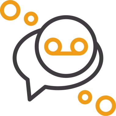 Konuş. Web simgesi basit illüstrasyon