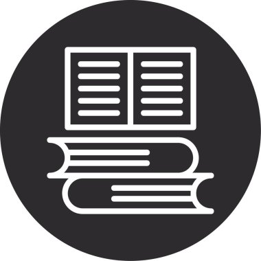 Kitap simgesinin vektör illüstrasyonu