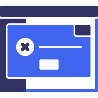 Bilgisayar. Web simgesi basit illüstrasyon