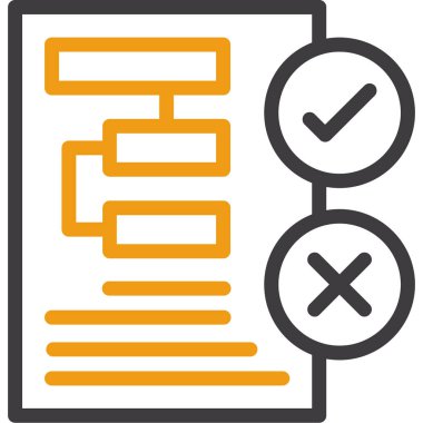 vektör içinde kontrol listesi simgesi.