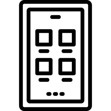 Akıllı telefon. Web simgesi basit tasarım