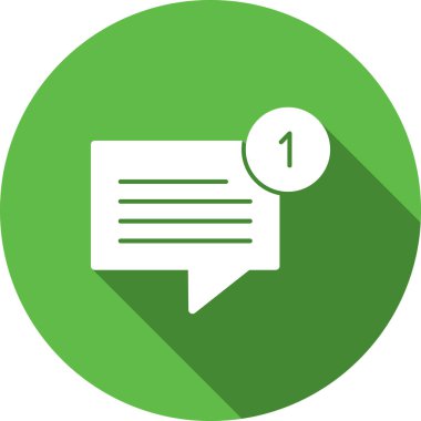 Sohbet mesajı vektör illüstrasyonu