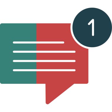 konuşma balonu simgesi, illüstrasyon vektör tasarımı