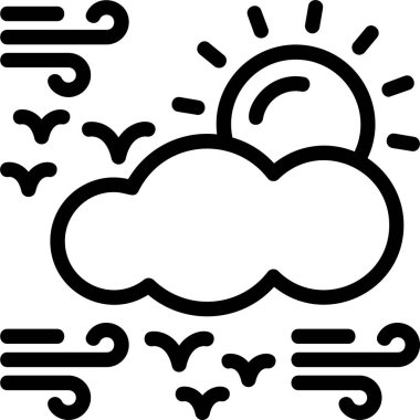 Bulut. Web simgesi basit illüstrasyon