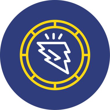 Güç simgesinin vektör illüstrasyonu