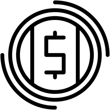 Para birimi para simgesi ana hat biçiminde