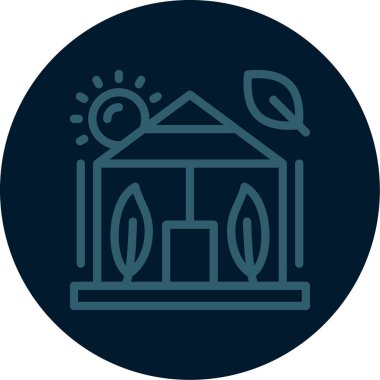 Ev. Web simgesi basit illüstrasyon