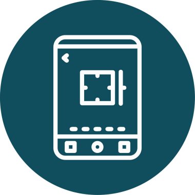 akıllı telefon simgesi vektör çizimi