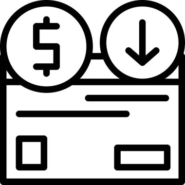 para ve finans hattı simgesi