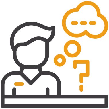 Müşteri servis simgesi vektör illüstrasyonu