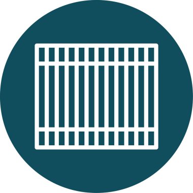 çit simgesi vektör illüstrasyonu