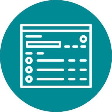 Belge simgesinin vektör illüstrasyonu