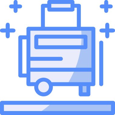 Otobüs. Web simgesi basit illüstrasyon