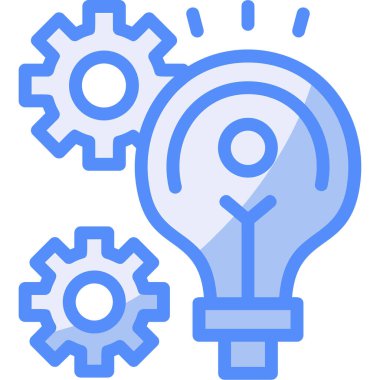 Ampul. Web simgesi basit illüstrasyon