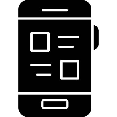 mobil uygulama simgesi vektör illüstrasyonu