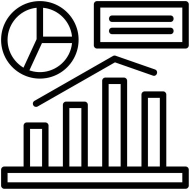 grafik grafik çizelgesi simgesi dış hat biçiminde