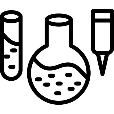 Test tüpleri simgesi, özet biçimi