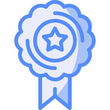 Rozet simge vektör çizim