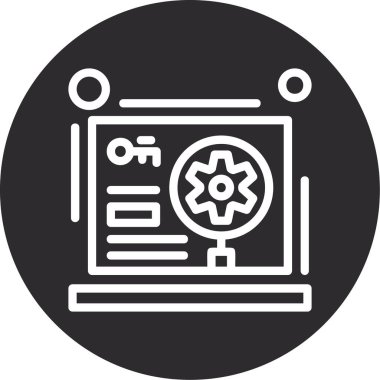 veri analizi çizgi simgesi tasarımı