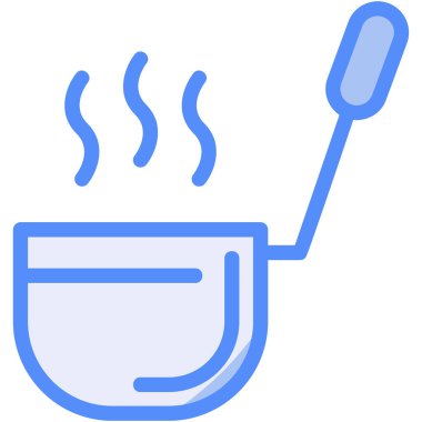 Mutfak gereçleri simgesi, basit vektör çizimi