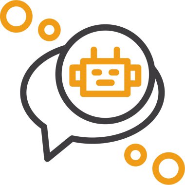 Robot simgesi. Vektör çizim