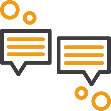 baloncuk sohbet simgesi Doldurulmuş dış hat biçimi