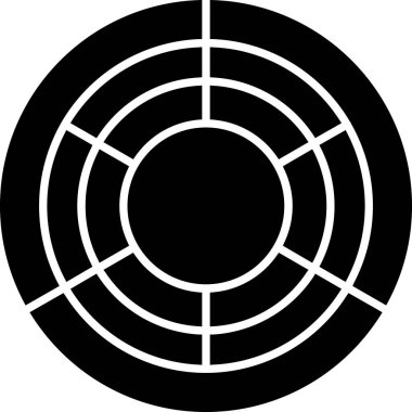 Bir dünya simgesinin vektör illüstrasyonu