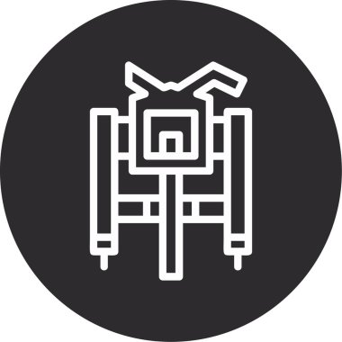 Robot simgesinin vektör illüstrasyonu