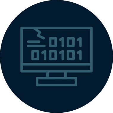 Bilgisayar simgesinin vektör illüstrasyonu