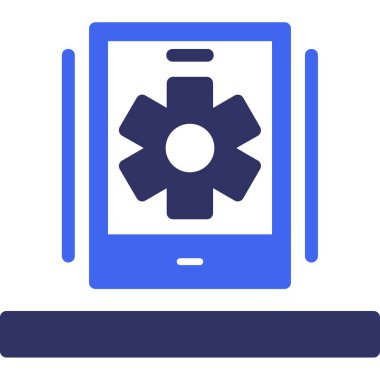 dişli ayarları web simgesi basit illüstrasyon