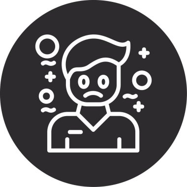 Bir insan simgesinin vektör illüstrasyonu