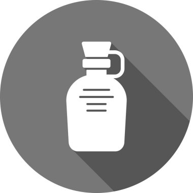 şişe içecek ikonu doldurulmuş ana hatlarıyla