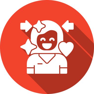 Melek. Web simgesi basit illüstrasyon