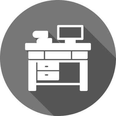 Mobilya simgesinin vektör illüstrasyonu