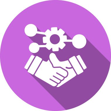 Takım çalışması. Web simgesi basit illüstrasyon