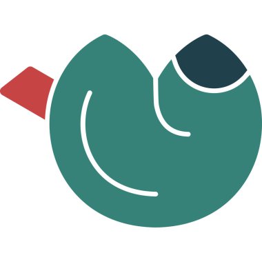 Tek bir izole simgenin vektör illüstrasyonu