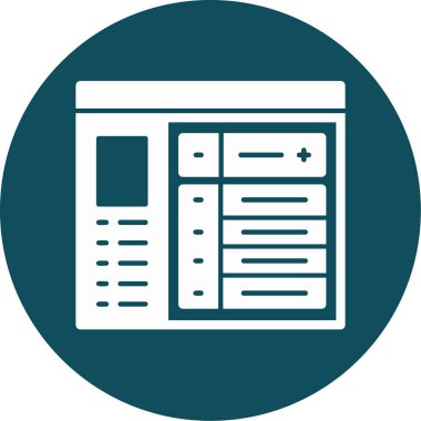 Eşsiz sunucu kule çizgisi vektör simgesi