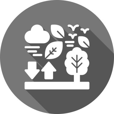 güzel orman vektör çizgisi simgesi