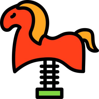 at simgesi vektör illüstrasyonu