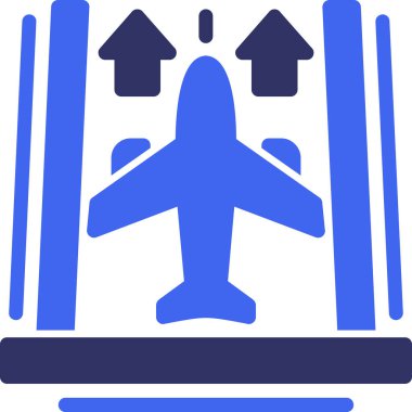 Uçak havaalanı uçak simgesi