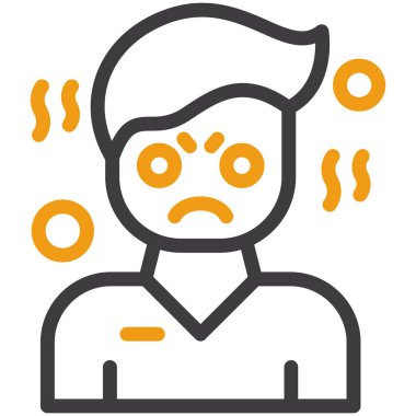 Hasta adam. Basit simge