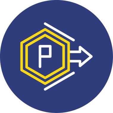 Yol işaretinin vektör illüstrasyonu