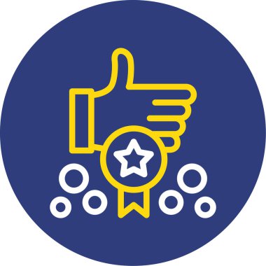 başparmak yukarı Web simgesi, vektör çizim