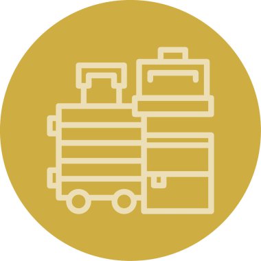 Bagaj simge vektör çizim