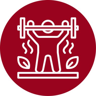 Bir spor salonu simgesinin vektör çizimi