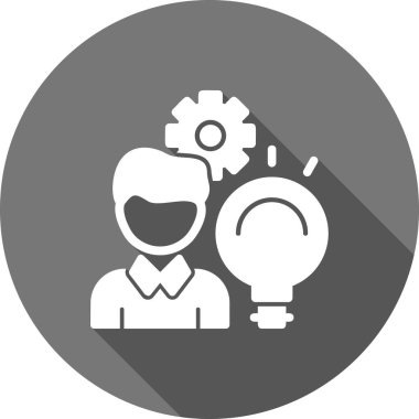 Fikir simgesi vektör illüstrasyonu