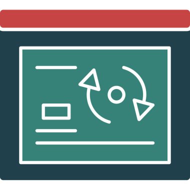 Web ve tasarım için vektör simgesi çizimi