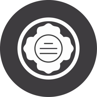 Çiçek. Web simgesi basit illüstrasyon